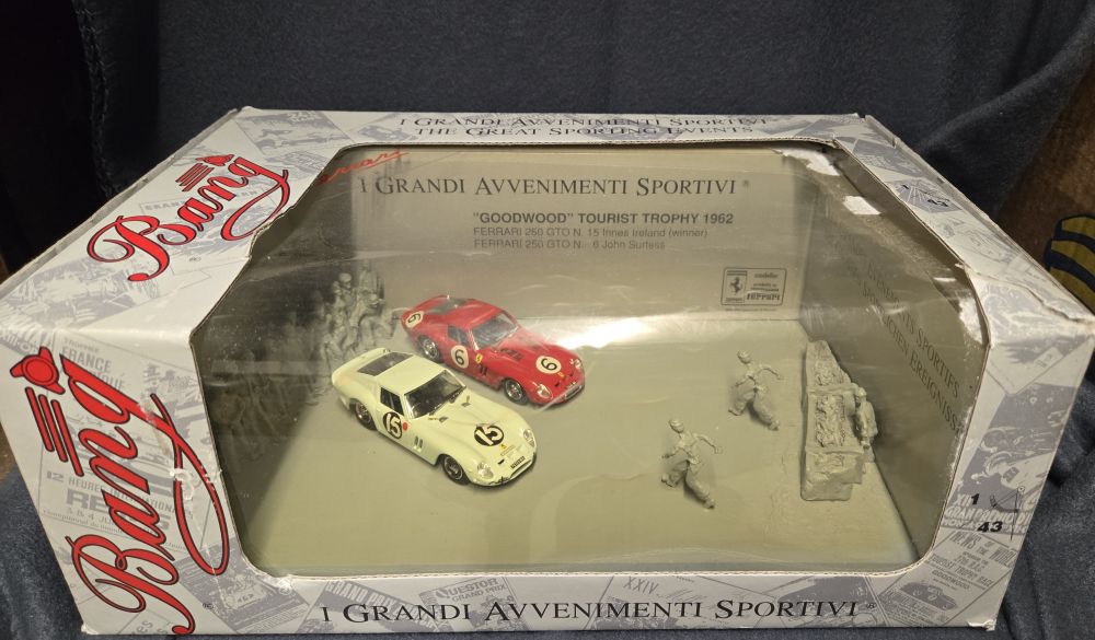 Ferrari 250 GTO Diorama Bang 1:43 – Goodwood Tourist Trophy 1962 – I Grandi Avvenimenti Sportivi Sammlermodell – Bild 5