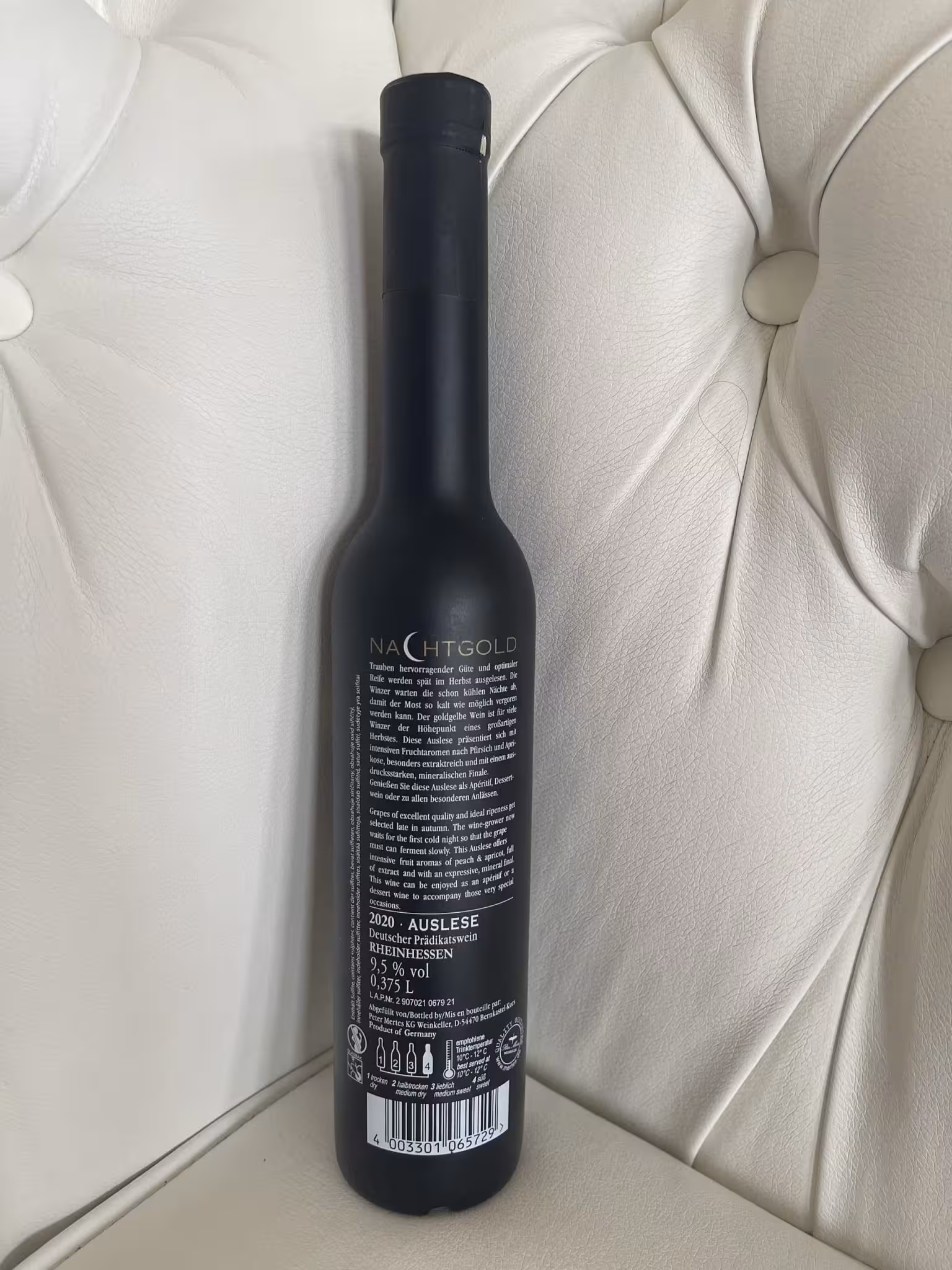 2020 Peter Mertens Nachtgold Auslese edelsüß – Weißwein 0,375L – Bild 4