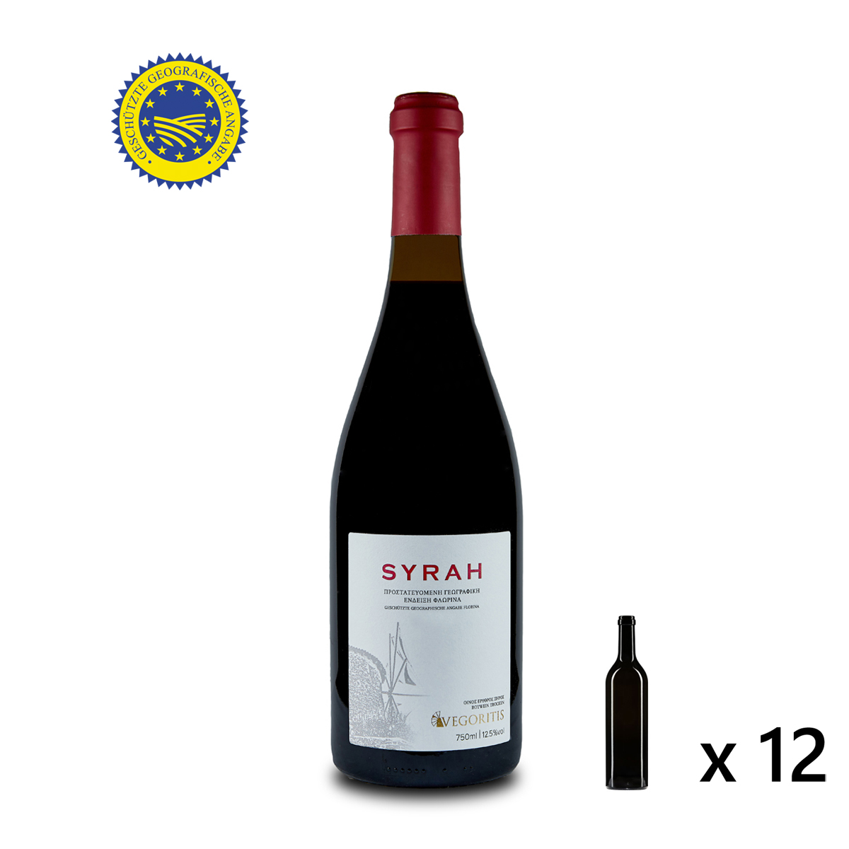 Syrah 12×0,75l – Bild 2
